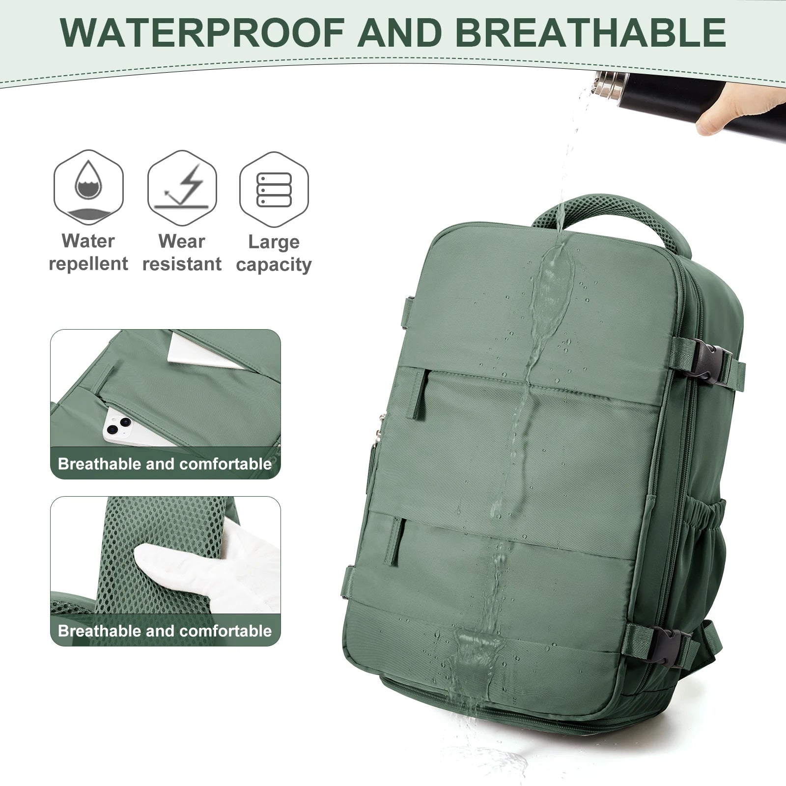 Ryanair Backpack 40x20x25 Cabin Bag Travel Backpack for Men Women Hand Luggage Leisure Laptop Backpack mochila para viaje cabina - Tasawoq