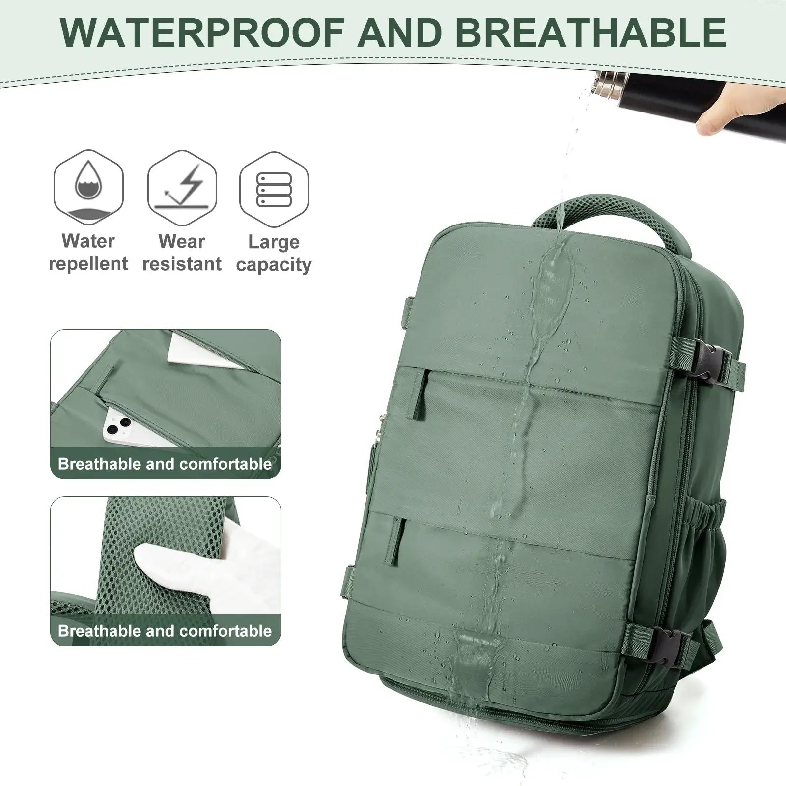 Ryanair Backpack 40x20x25 Cabin Bag Travel Backpack for Men Women Hand Luggage Leisure Laptop Backpack mochila para viaje cabina - Tasawoq