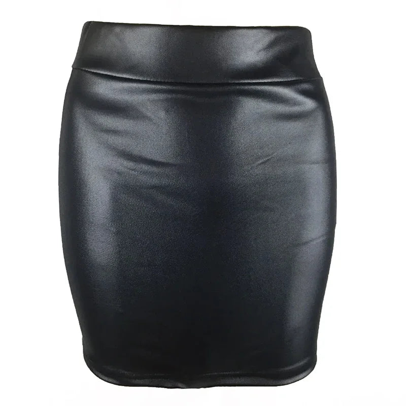 Women Summer Mini Skirts High-waist Slim Fittness Hip Pencil Skirts Vintage Bodycon Skirt Sexy Clubwear Ladies Office Clothing - Tasawoq
