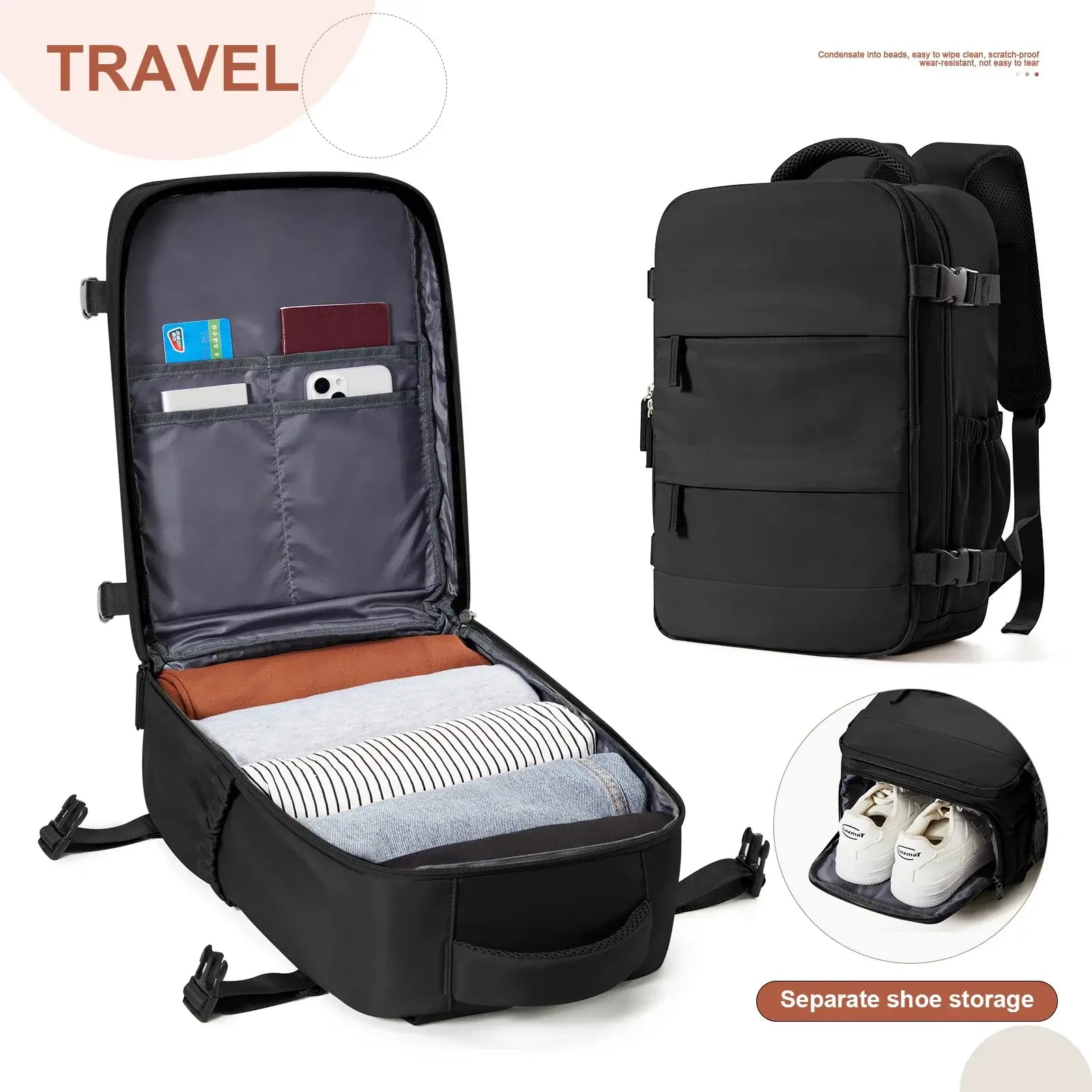 Ryanair Backpack 40x20x25 Cabin Bag Travel Backpack for Men Women Hand Luggage Leisure Laptop Backpack mochila para viaje cabina - Tasawoq