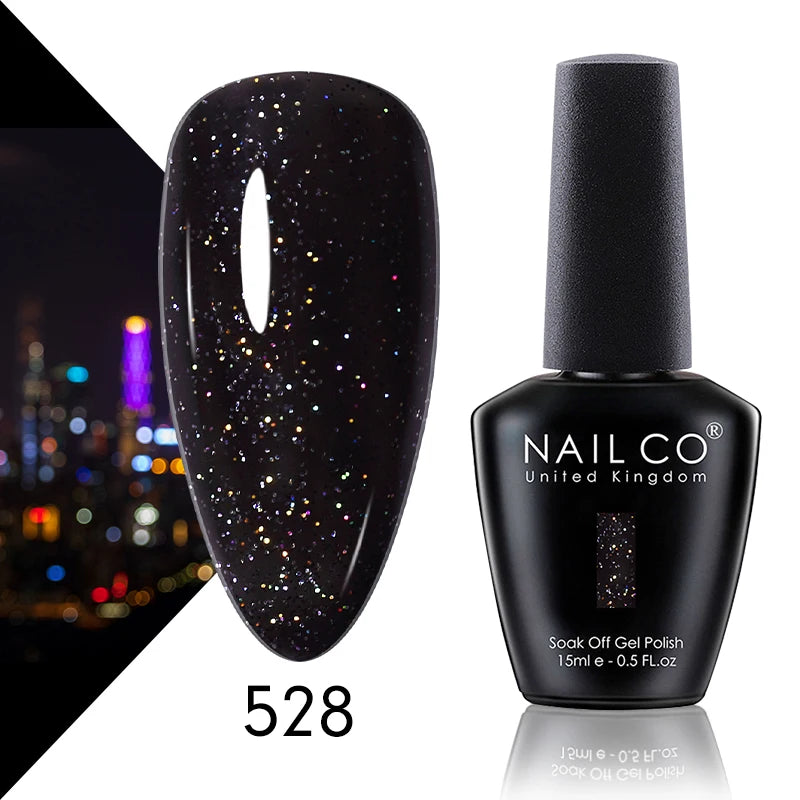 NAILCO 15ml Fresh Series Gel Nail Polish Design UV&LED Nail Gel Spring Summer Color Vernis Nail Art Glitter All For Manicure Set - Tasawoq