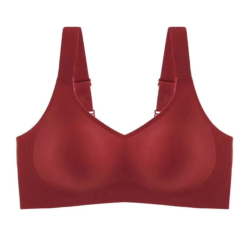 Seamless Bra Women Comfort Lingerie Sports Padded Tops Sexy Wireless Underwear Soft Support Bras Wide shoulder straps Intimates - Tasawoq