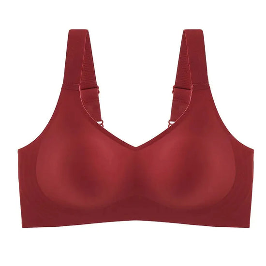 Seamless Bra Women Comfort Lingerie Sports Padded Tops Sexy Wireless Underwear Soft Support Bras Wide shoulder straps Intimates - Tasawoq