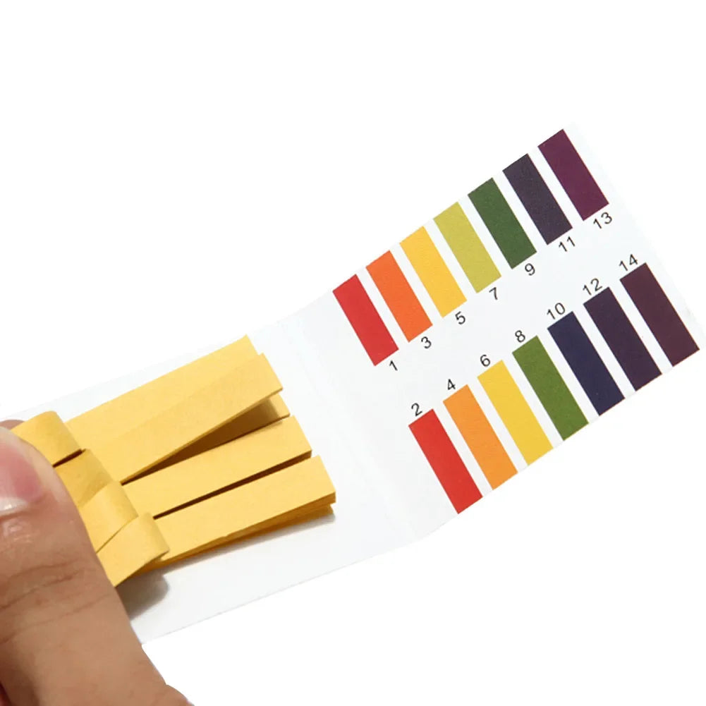 80 Strips Professional 1-14 ph Litmus Paper Ph Test Strips Water Cosmetics Soil Acidity Test Strips with Control Card - Tasawoq