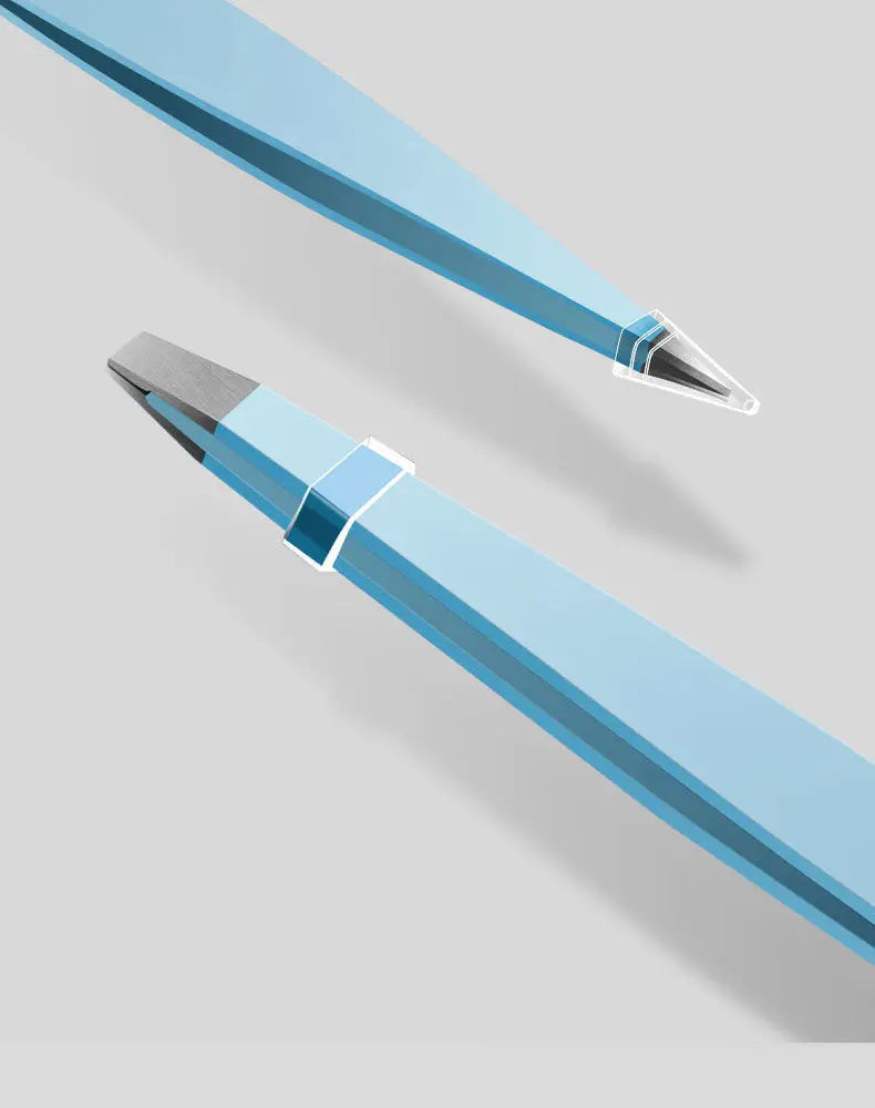 Colorful Eyebrow Tweezer Hair Beauty Fine Hairs Puller Stainless Steel Slanted Eye Brow Clips Removal Makeup Tools - Tasawoq