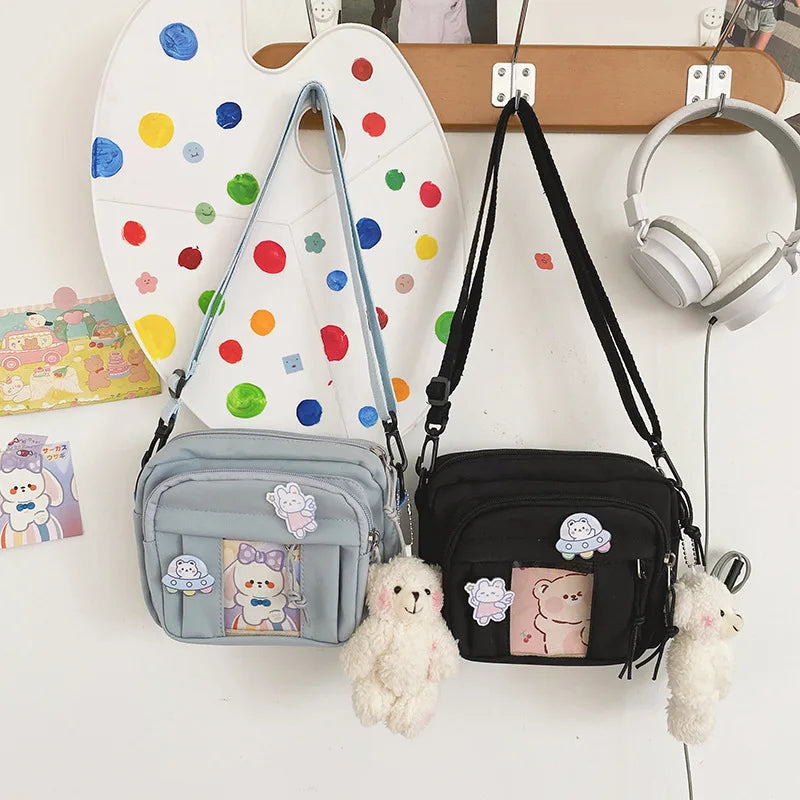 New Kawaii Bag Girls 2025 New JK Transparent Bag Small Crossbody Bag For Women Purses and Handbags Shoulder Bag Itabag Bolso - Tasawoq