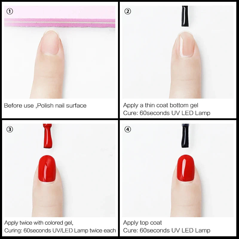 NAILCO 15ml Top Coat And Base Coat Art Design Gel Nail Polish UV Top Base Coat UV LED Soak Off Gel For Nail Decoration Varnish - Tasawoq