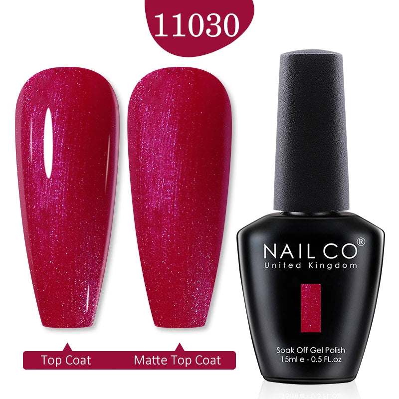 NAILCO Red Colors Series 15ML Nail Gel Polish Nail Supplies Semi Permanent For Nail Art Manicure Soak Off LED UV Hybrid Varnish - Tasawoq