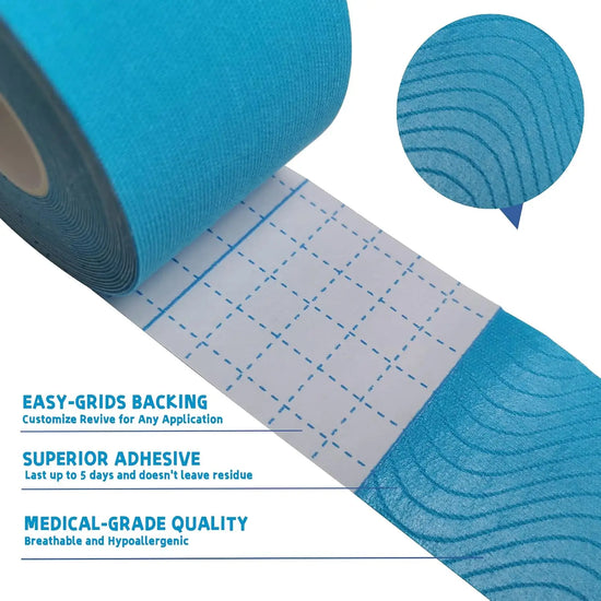 Waterproof Kinesiology Tape for Sports and Muscle Support – 5m Roll - Tasawoq