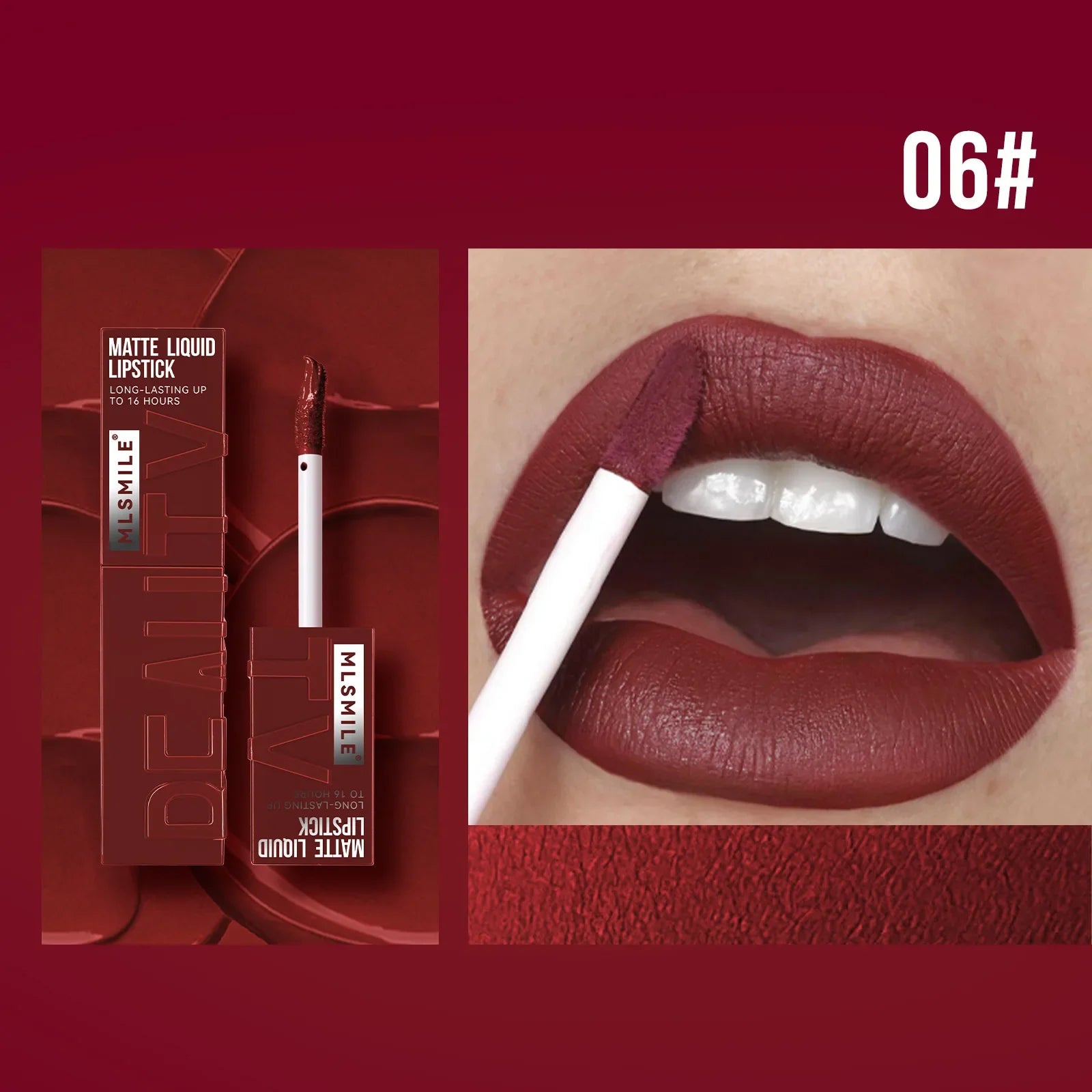 Matte Ink Liquid Lipstick Long Lasting Velvet Nude Lip Gloss Non-stick Cup Waterproof Lips Tint Waterproof Make Up - Tasawoq