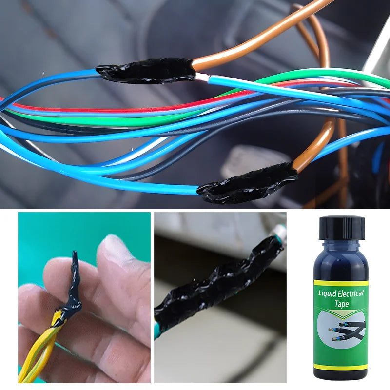 Liquid Electrical Tape Insulating Tape Rubber Electrical Wire Cable Coat Fix Line Glue Liquid Insulation Paste Sealant - Tasawoq