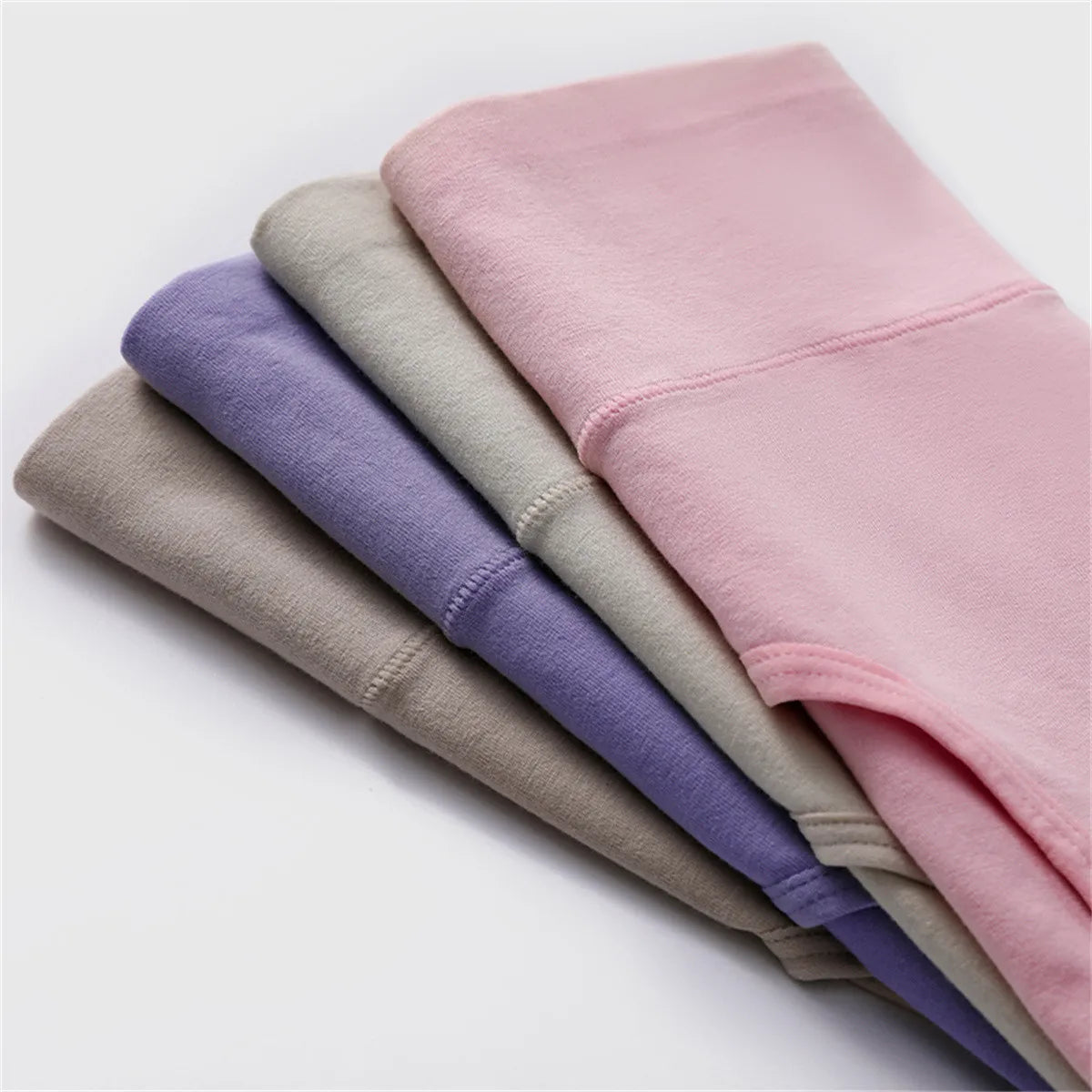 4PCS High Waist Cotton Panties Women Body Shaper Underwear Plus Size M-5XL Fashion Girls Briefs Seamless Sexy Female Lingerie - Tasawoq