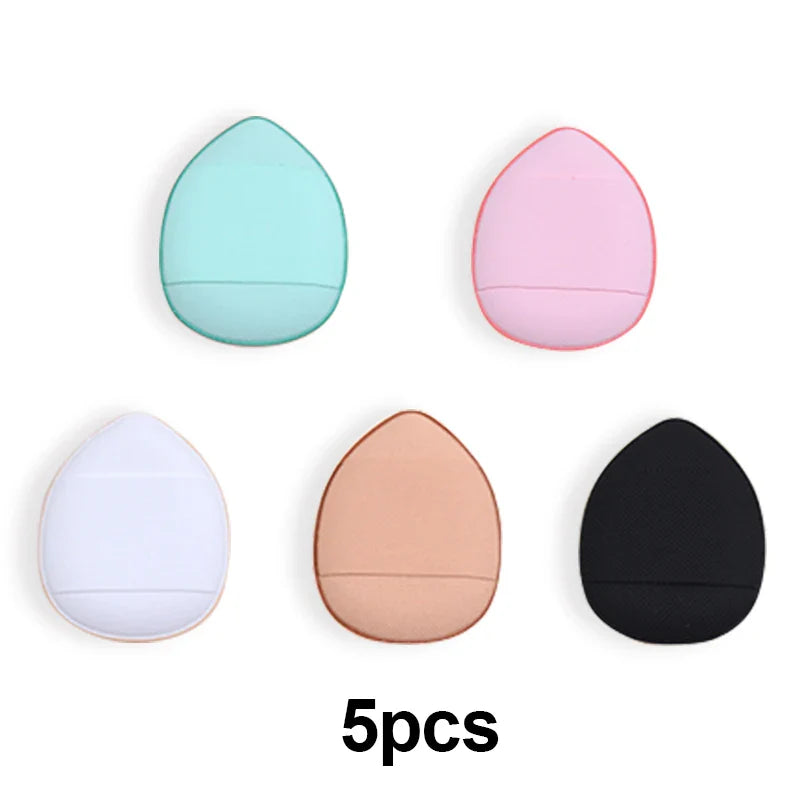 5/10Pcs Mini Finger Puff Foundation Small Air Cushion Powder Sponge Face Concealer BB Cream Cosmetic Applicator Makeup Tools - Tasawoq