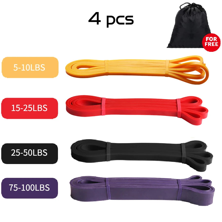Resistance Bands Exercise Elastic Workout Ruber Loop Strength Rubber Band Gym Fitness Equipment Training Expander Unisex - Tasawoq