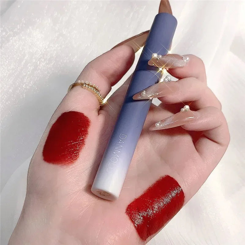 Lipstick Set 5 Colors Matte Long Lasting Waterproof Non-Stick Cup Lip Glaze Not Easy To Fade Red Lips Lip Tint Cosmetic Makeup - Tasawoq