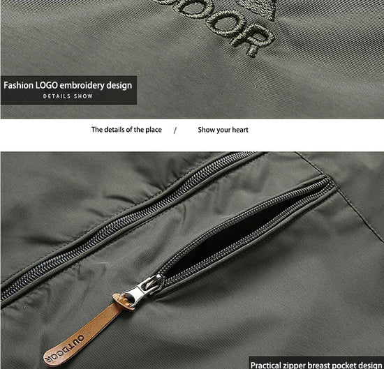 2024 Winter Jacket Fashion Coat Hoodies Camping Hiking Jacket Men's Casual Waterproof Jacket Windbreaker Men Outerwear Clothes - Tasawoq