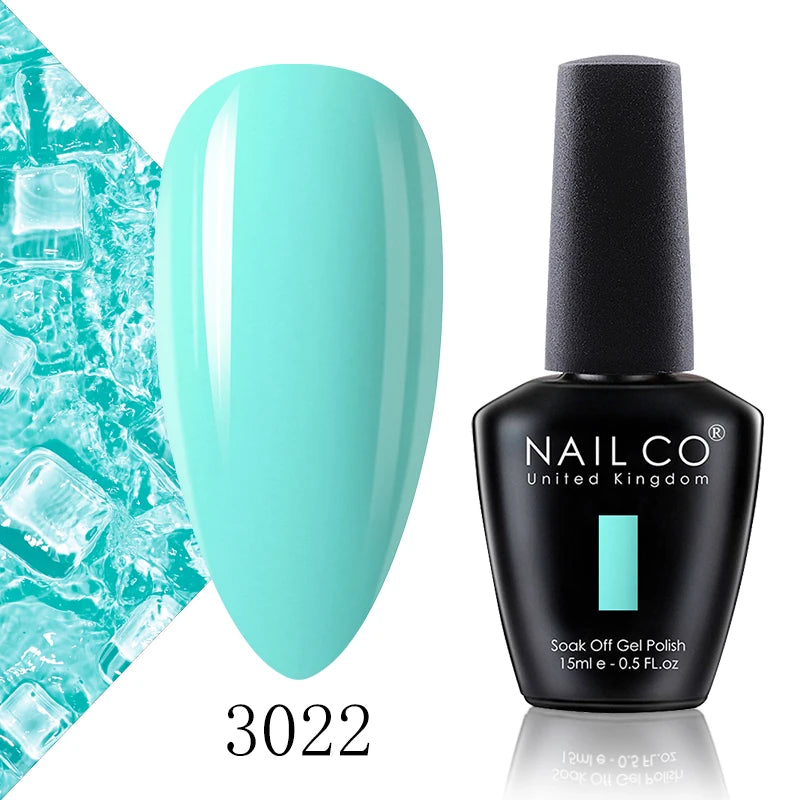 NAILCO 15ml Fresh Series Gel Nail Polish Design UV&LED Nail Gel Spring Summer Color Vernis Nail Art Glitter All For Manicure Set - Tasawoq