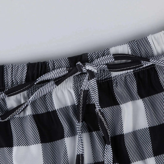 Women Christmas Pajama pants Autumn Winter Plaid Printed Pants Fashion Casual Wide Leg Pants Clothing Streetwear - Tasawoq