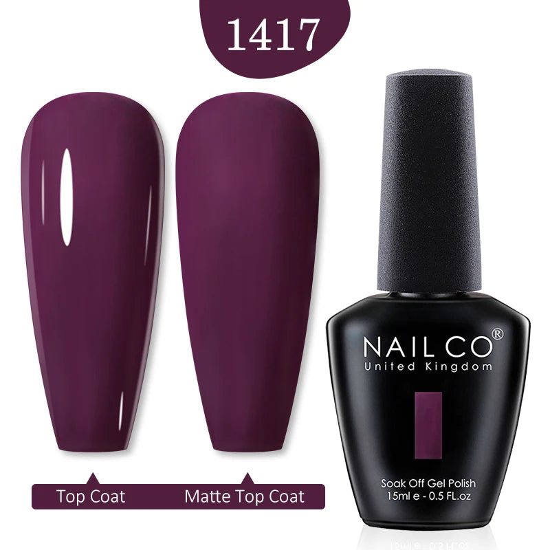 NAILCO Red Colors Series 15ML Nail Gel Polish Nail Supplies Semi Permanent For Nail Art Manicure Soak Off LED UV Hybrid Varnish - Tasawoq
