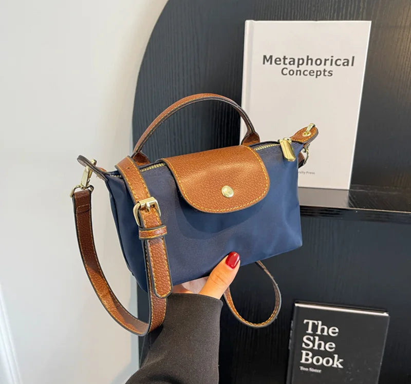 Fashion Small Shopping Shoulder Bag for Women Ladies Nylon Handbags Removable Shoulder Strap Crossbody Bag Female Student Pocket - Tasawoq