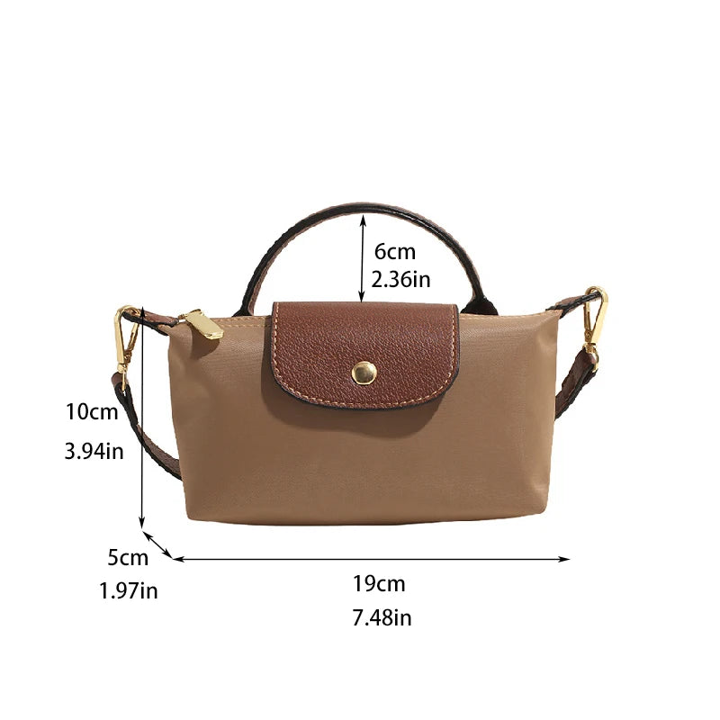 Fashion Small Shopping Shoulder Bag for Women Ladies Nylon Handbags Removable Shoulder Strap Crossbody Bag Female Student Pocket - Tasawoq