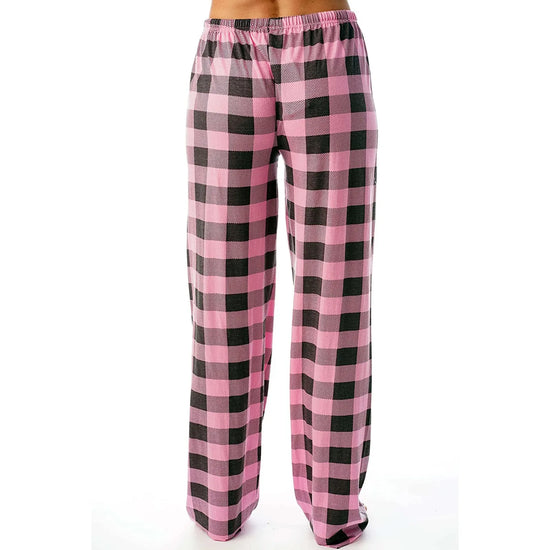 Women Christmas Pajama pants Autumn Winter Plaid Printed Pants Fashion Casual Wide Leg Pants Clothing Streetwear - Tasawoq