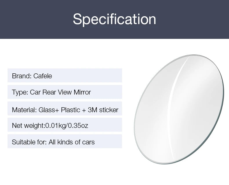 2pcs Blind Spot Mirror Car Rearview Mirror HD Adjustable-Degree Convex Glass Universal Car Assecories Broaden Horizons