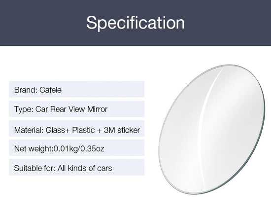2pcs Blind Spot Mirror Car Rearview Mirror HD Adjustable-Degree Convex Glass Universal Car Assecories Broaden Horizons