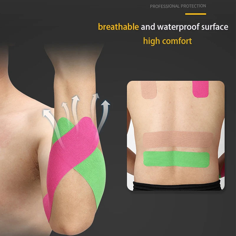 Waterproof Kinesiology Tape for Sports and Muscle Support – 5m Roll - Tasawoq