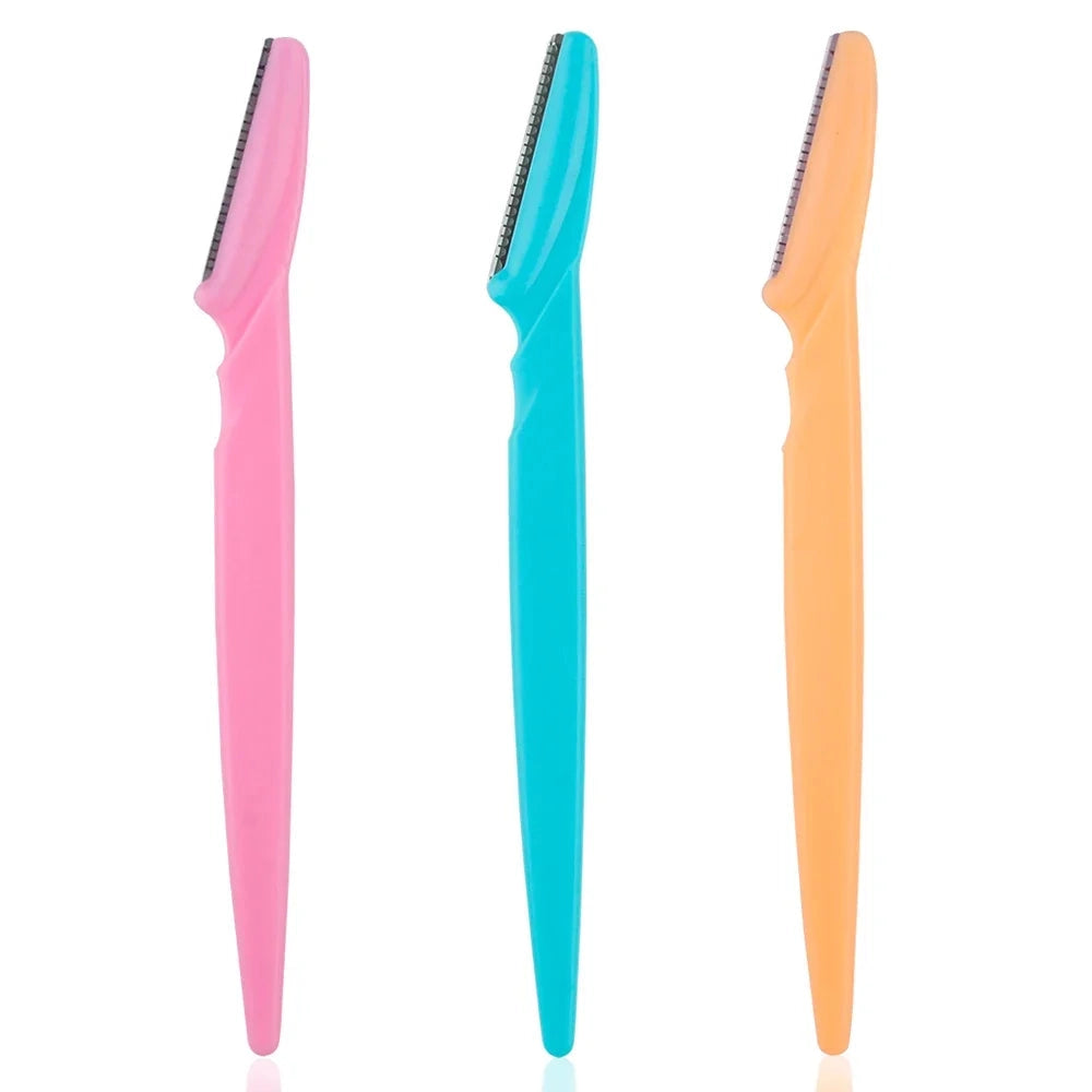 3/4/10Pcs Eyebrow Trimmer Face Blade Shaver Portable Eye Brow Epilation Hair Removal Safety Eyebrow Cutting Woman Makeup Tools - Tasawoq