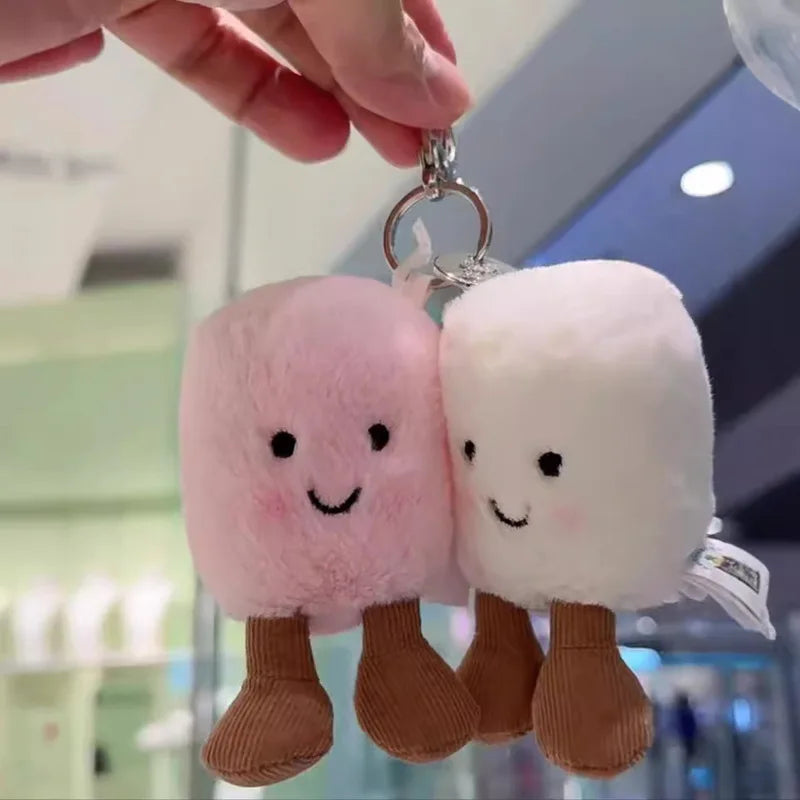 Jelly Cat Plush Cotton Candy Two Tone Cute Soft Two Tone Keychain Bag Pendant Plush Accessories Doll Car Pendant Holiday Gifts - Tasawoq