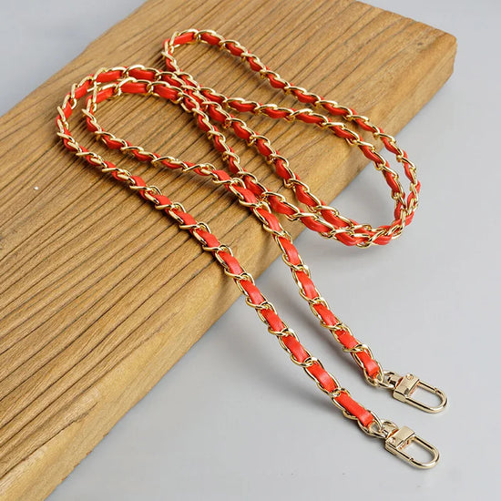 120cm Purse Chain Strap Crossbody Handbag Chains Replacement Leather Shoulder Bag Chain Straps Diy Women Girl Bag Part Accessory - Tasawoq