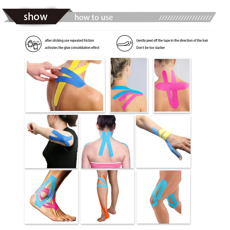Waterproof Kinesiology Tape for Sports and Muscle Support – 5m Roll - Tasawoq