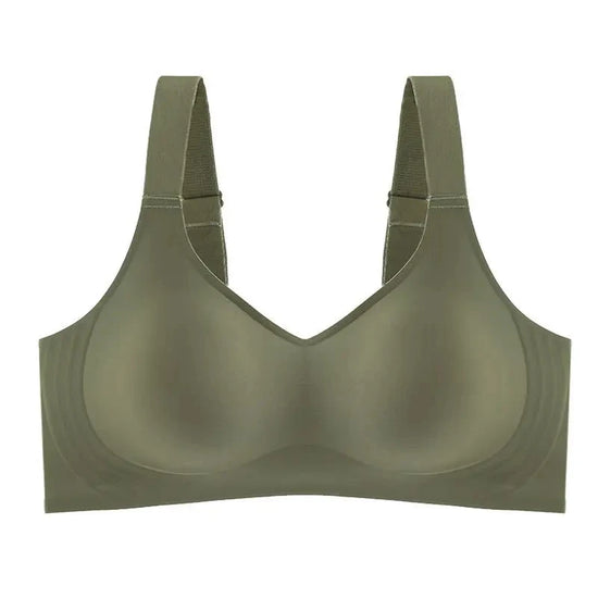 Seamless Bra Women Comfort Lingerie Sports Padded Tops Sexy Wireless Underwear Soft Support Bras Wide shoulder straps Intimates - Tasawoq