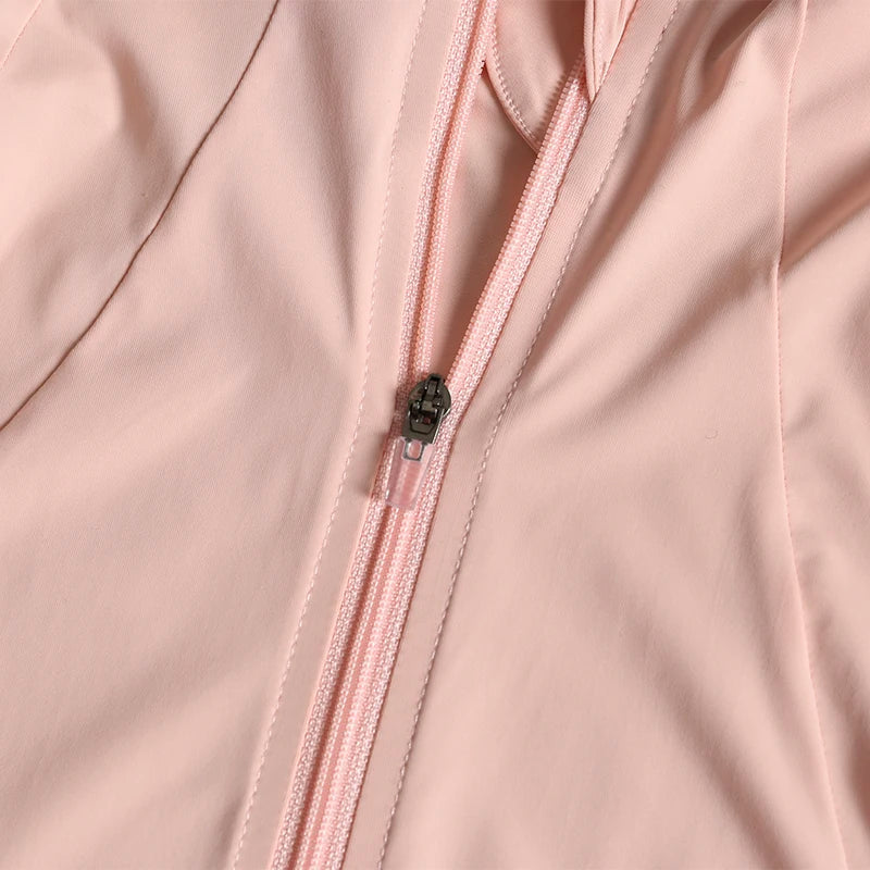 New yoga wear ladies coat round high elastic loose exercise yoga fitness long sleeve stand-up collar yoga tops - Tasawoq