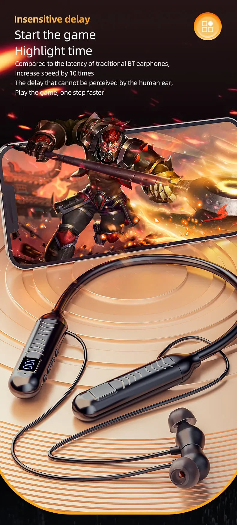 2023 New True Wireless BT Headphones: High Quality, Long Life, Digital Display and Pluggable Memory Card Playback! - Tasawoq