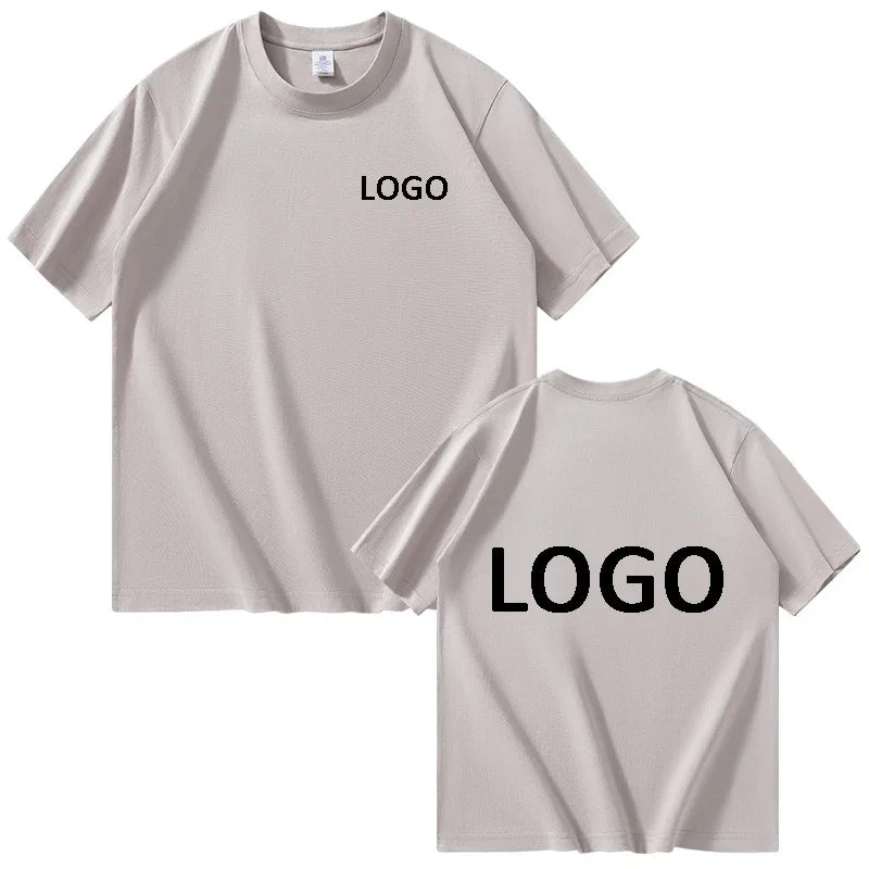 Customized Cotton Printed T-shirts Men Fashion Short Sleeve Tshirt Women Personality Casual Streetwear Tee Tops Camiseta - Tasawoq