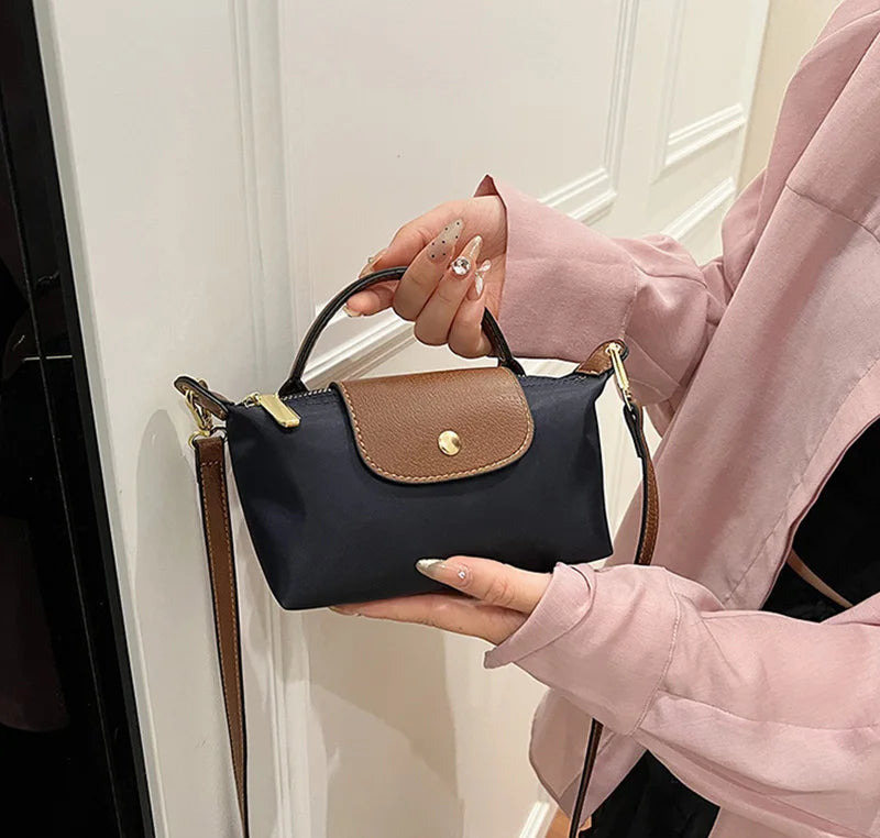 Fashion Small Shopping Shoulder Bag for Women Ladies Nylon Handbags Removable Shoulder Strap Crossbody Bag Female Student Pocket - Tasawoq