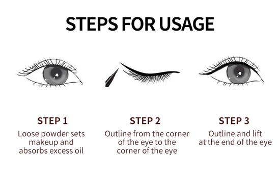Liquid Eyeliner Pen Waterproof Black Long-Lasting Eye Liner Pencil Thick Quick-Dry Cosmetics Makeup Tool - Tasawoq
