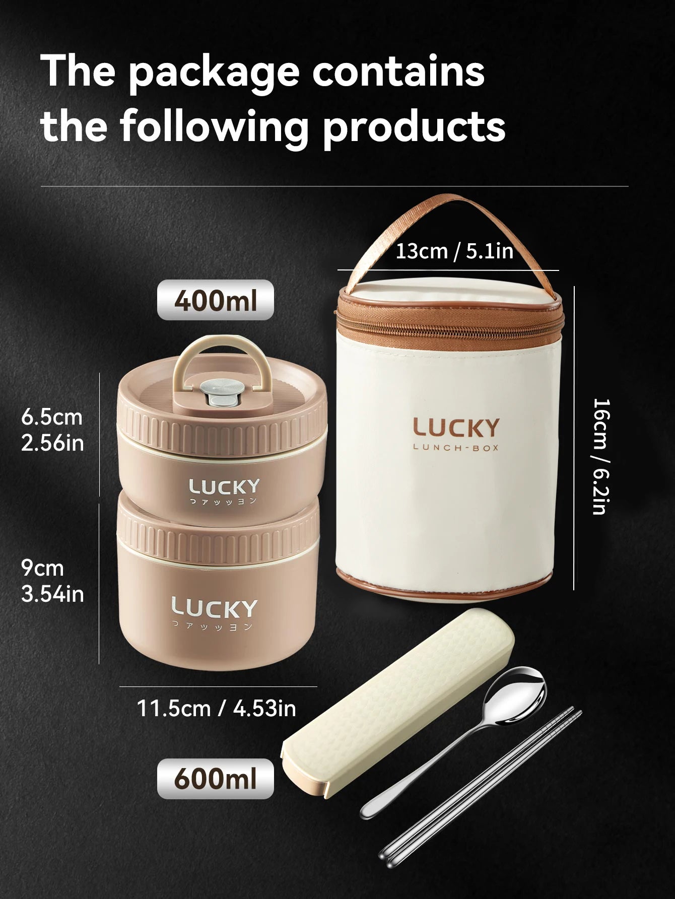 WORTHBUY Cute Bear 304 Stainless Steel Thermal Lunch Box For Kids Adults Portable Microwave Bento Box Leak Proof Food Container