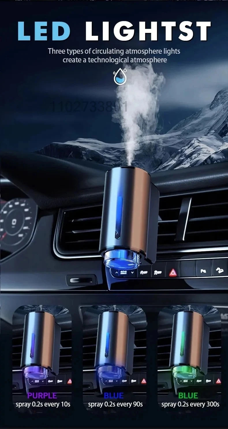 Car Aroma Diffuser Smart Car Air Fresheners Electric Vent Aromatherapy Diffuser Automatic Deodorizer Auto Interior Accessories