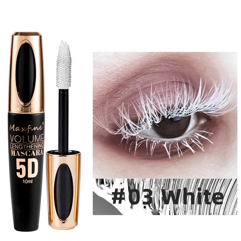 5D Silk Mascara with Big Eyes, Strong and Lasting Black Content and Length, Waterproof and Non-caking, and Prolonged Mascara. - Tasawoq