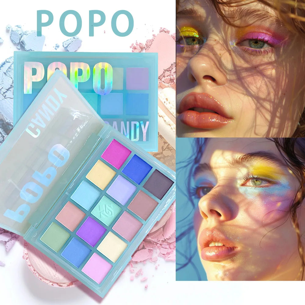 15 Shades Eyeshadow Makeup Palette Shimmer Matte Metallic High Pigmented Neutral Bold Waterproof Eyes Shadow Make Up Set - Tasawoq