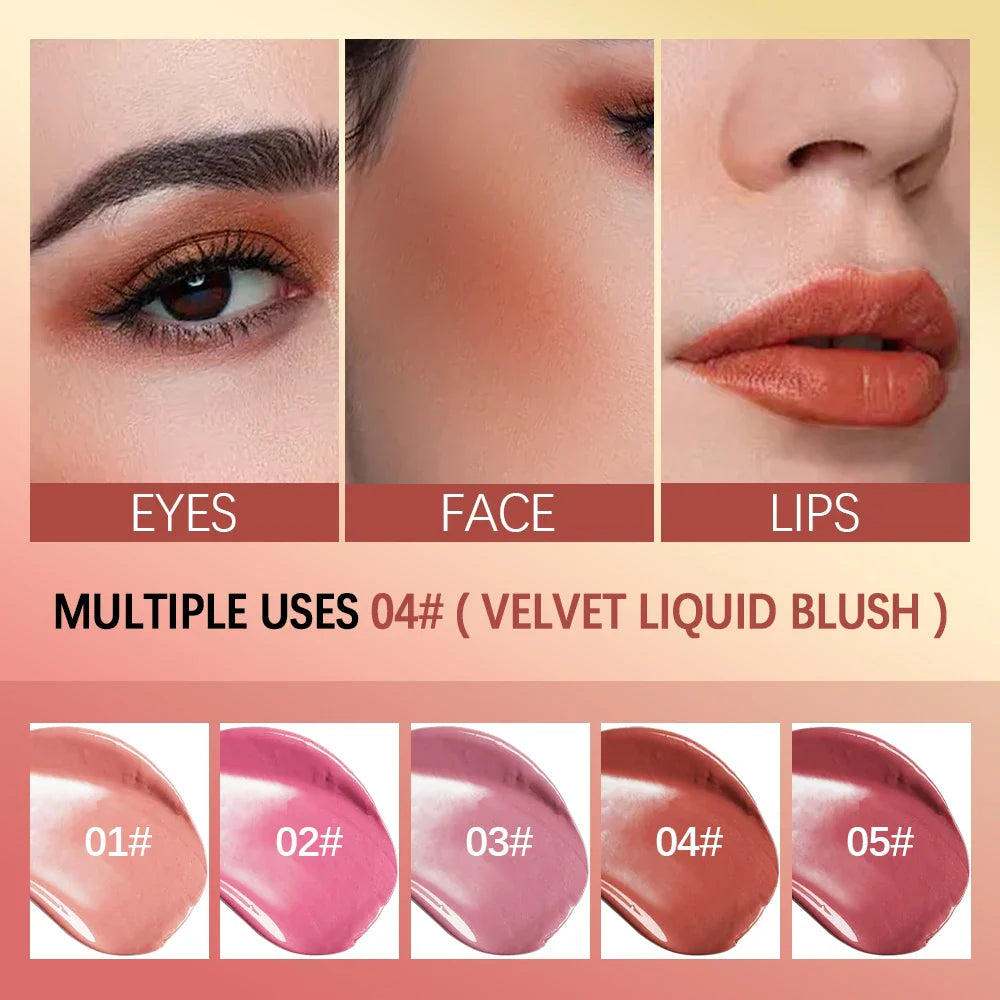 Blush Liquid Blusher Real Makeup Blush Matte Palette Blusher Cosmetics Products Liquid Cream Stick Pink Face raremakeup Beauty - Tasawoq