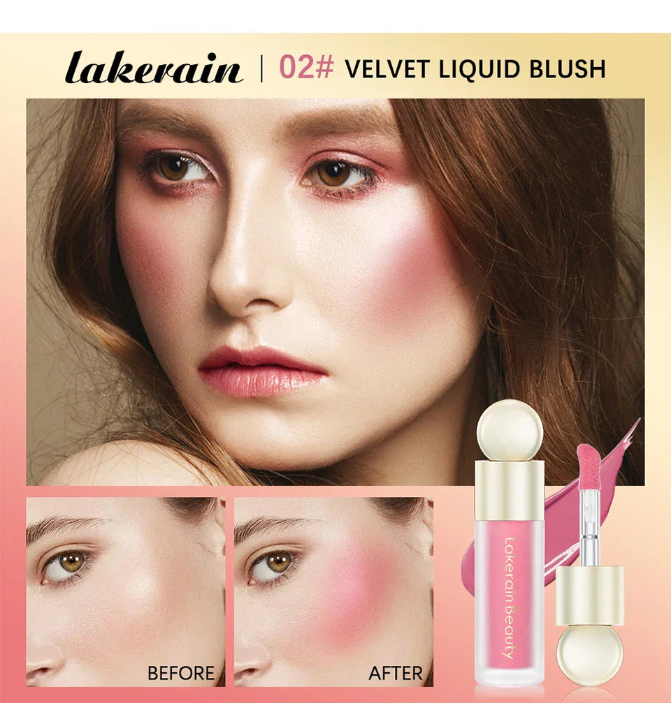 Blush Liquid Blusher Real Makeup Blush Matte Palette Blusher Cosmetics Products Liquid Cream Stick Pink Face raremakeup Beauty - Tasawoq