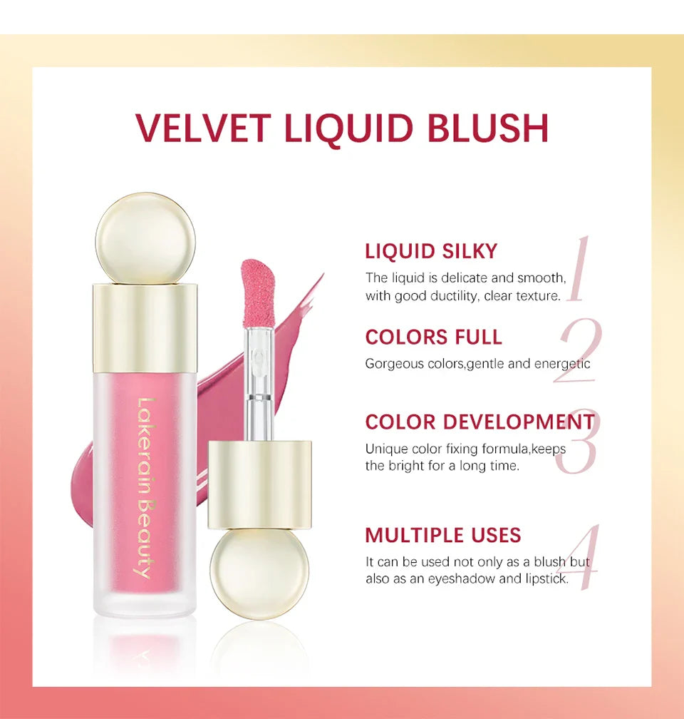 Blush Liquid Blusher Real Makeup Blush Matte Palette Blusher Cosmetics Products Liquid Cream Stick Pink Face raremakeup Beauty - Tasawoq