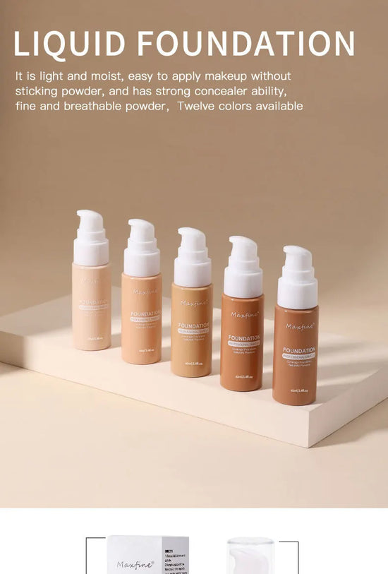 Liquid Foundation Effective Concealer Waterproof Sweat-resistant Makeup Professional Cosmetics - Tasawoq
