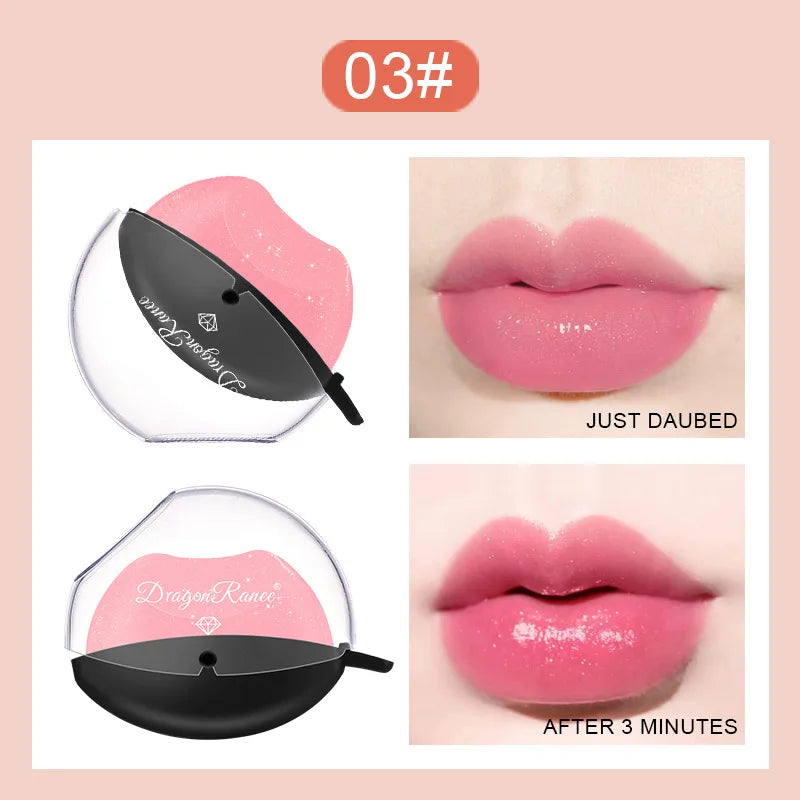 12-color lazy lip-shaped pearlescent fine glitter lipstick that is not easy to fade, warm and moisturizing, color-changing lazy - Tasawoq
