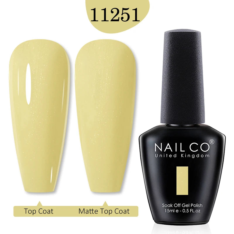 NAILCO Red Colors Series 15ML Nail Gel Polish Nail Supplies Semi Permanent For Nail Art Manicure Soak Off LED UV Hybrid Varnish - Tasawoq
