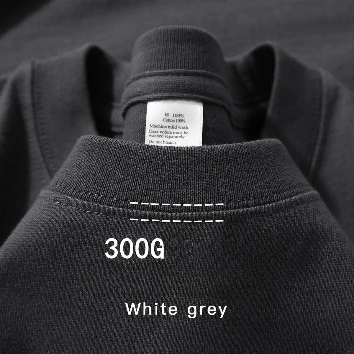 Summer Cotton Heavy Duty 300grams American Pure Cotton Short Sleeves T-shirt Men Casual Base Top Oversized T Shirt - Tasawoq